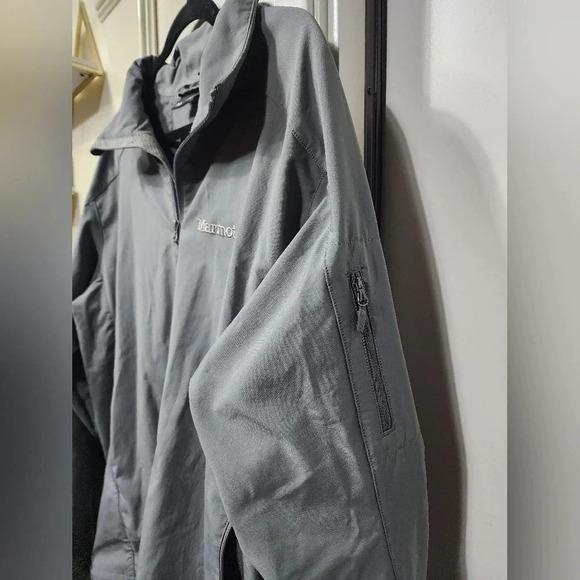 Men's Marmot Approach Grey Gray Zip-Up Jacket Size XXL Outdoors - Picture 2 of 13